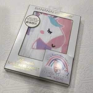 new unicorn baby weeks/months muslin blanket